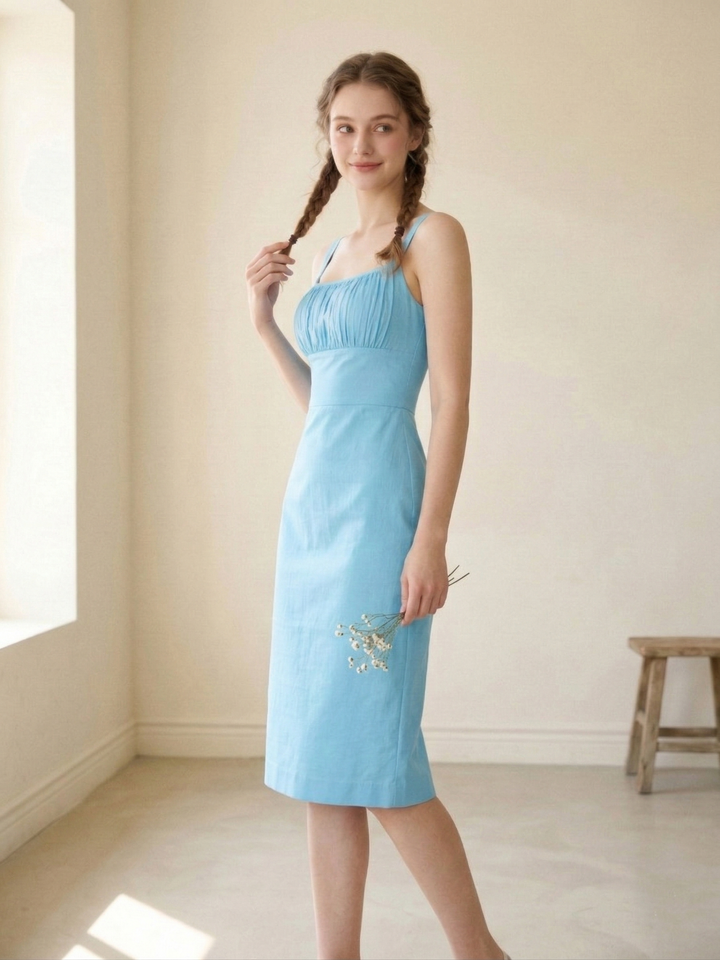 MTO - Bettie Solid Cotton Dress