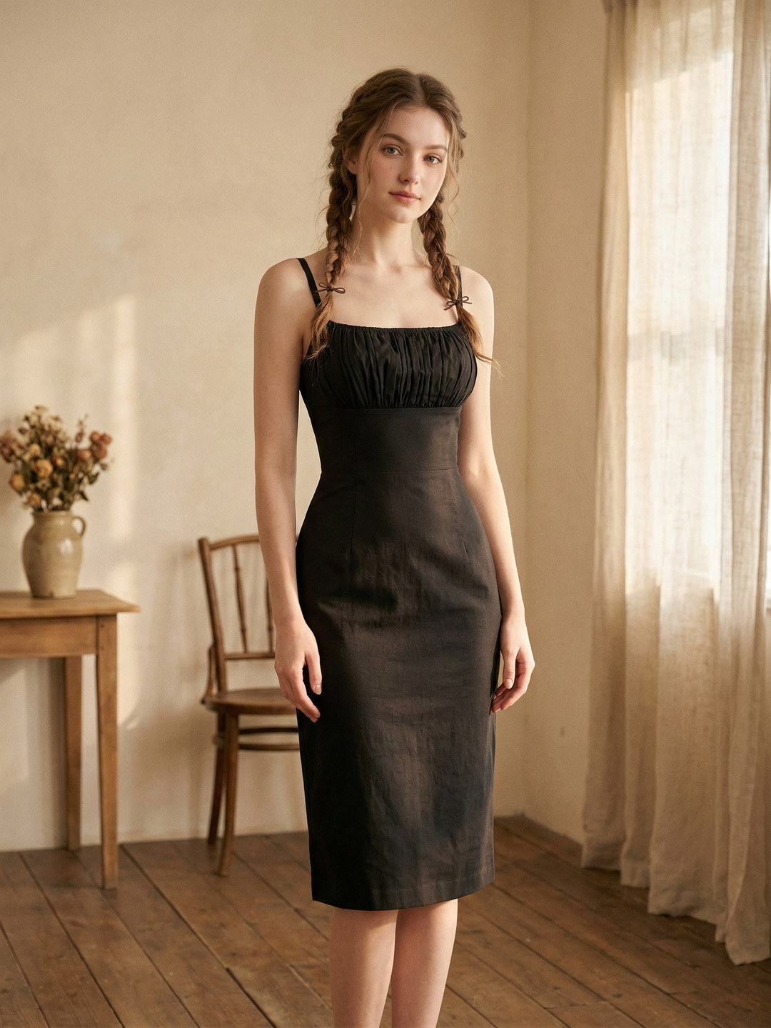 MTO - Bettie Solid Cotton Dress