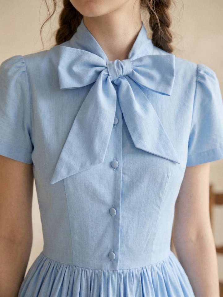 MTO - Bonnie Solid Cotton Dress
