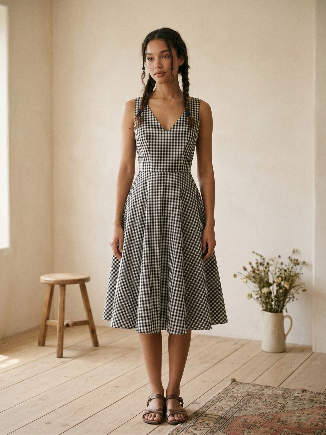 Diana Gingham Dress