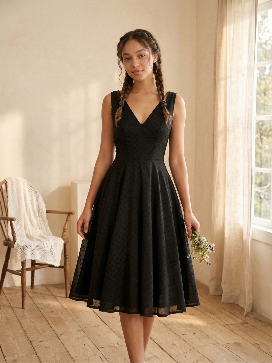 Diana Dotted Swiss Dress