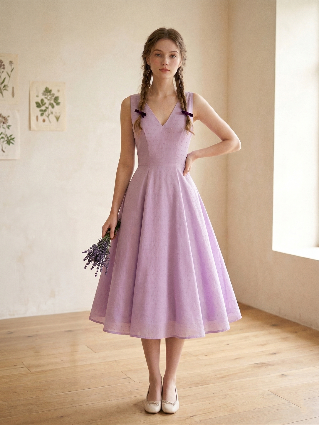 Diana Dotted Swiss Dress