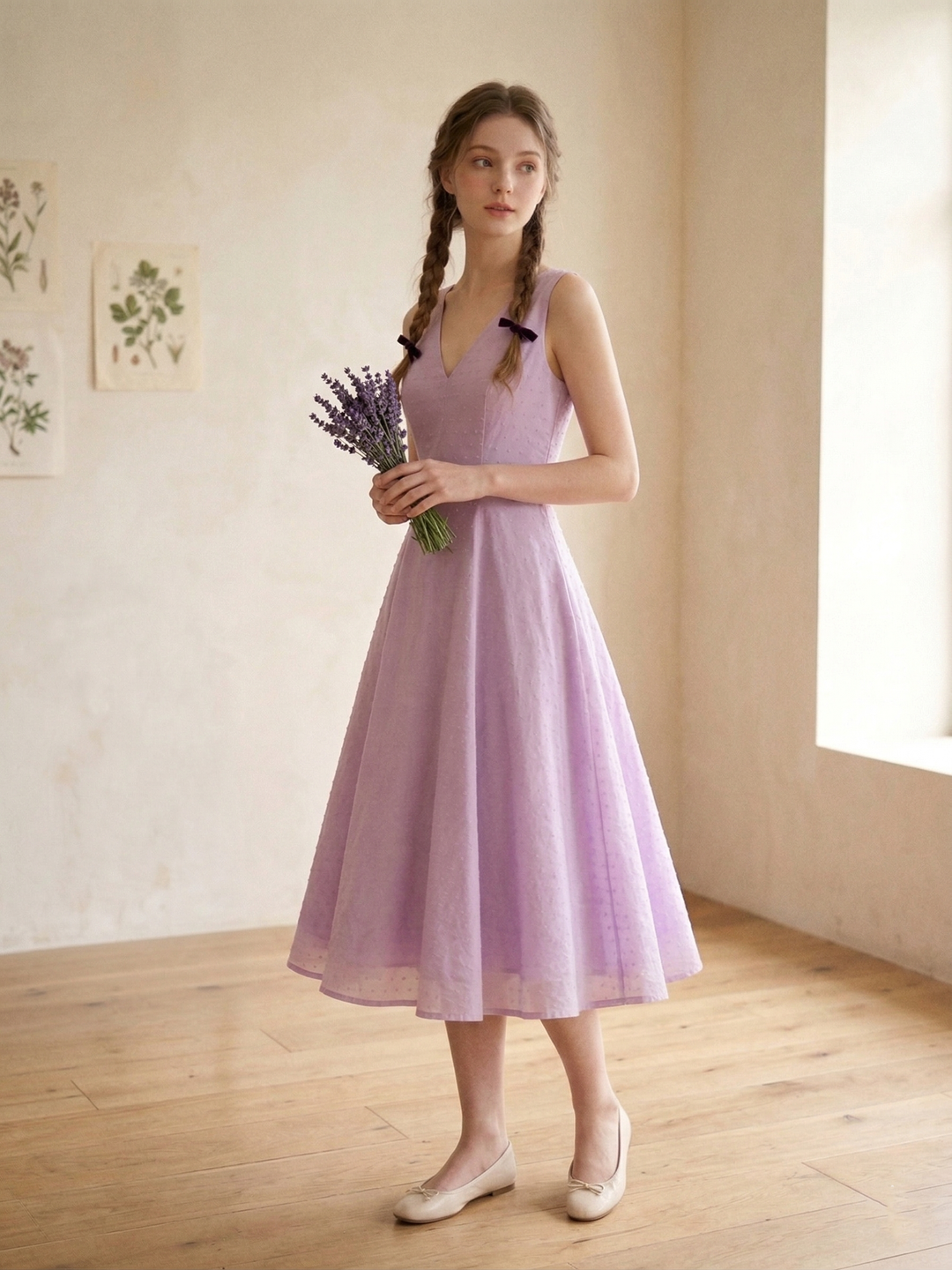 Diana Dotted Swiss Dress