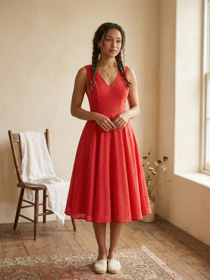 Diana Dotted Swiss Dress