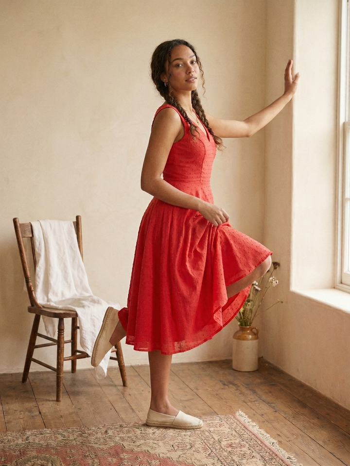Diana Dotted Swiss Dress