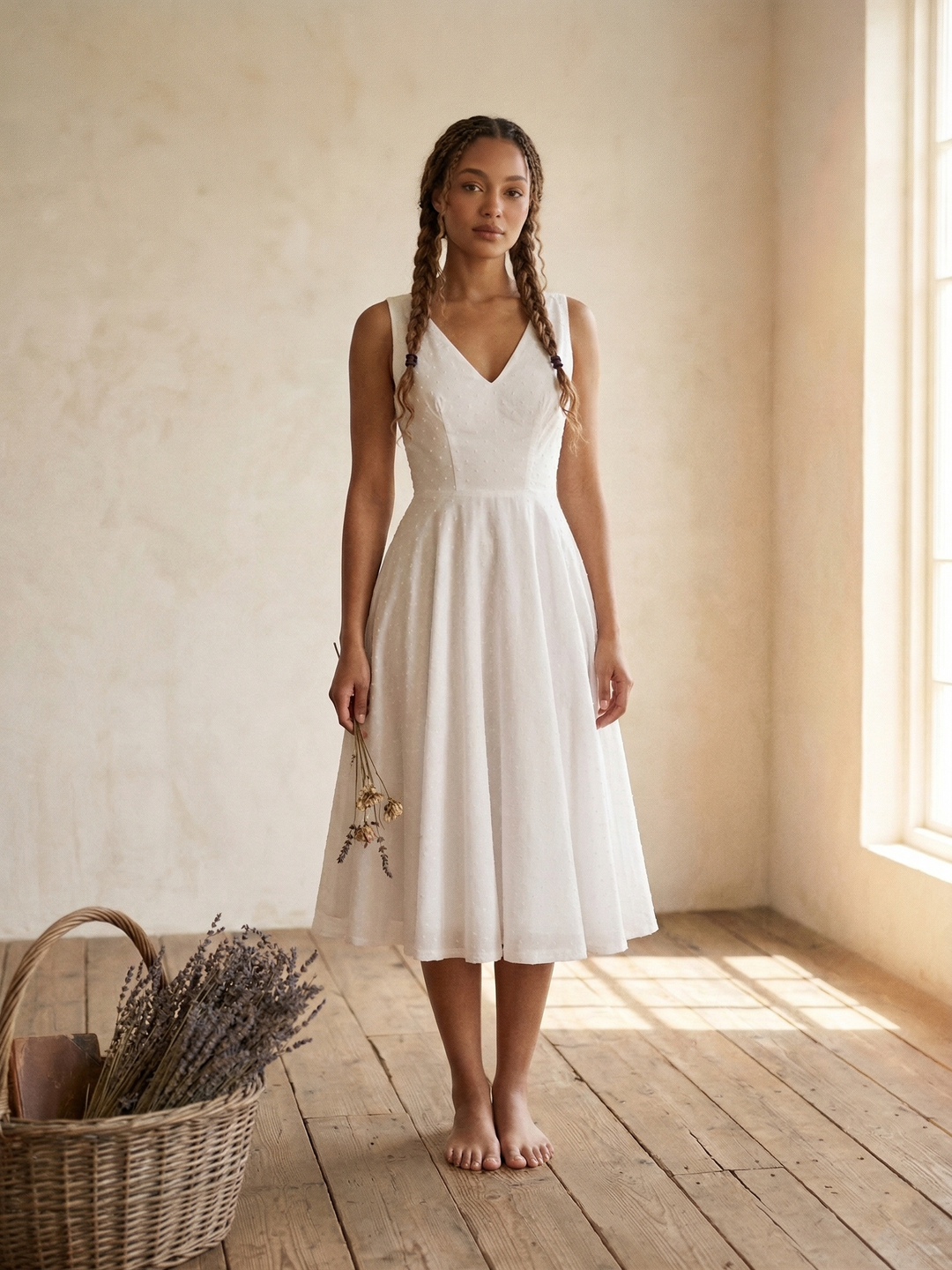 Diana Dotted Swiss Dress