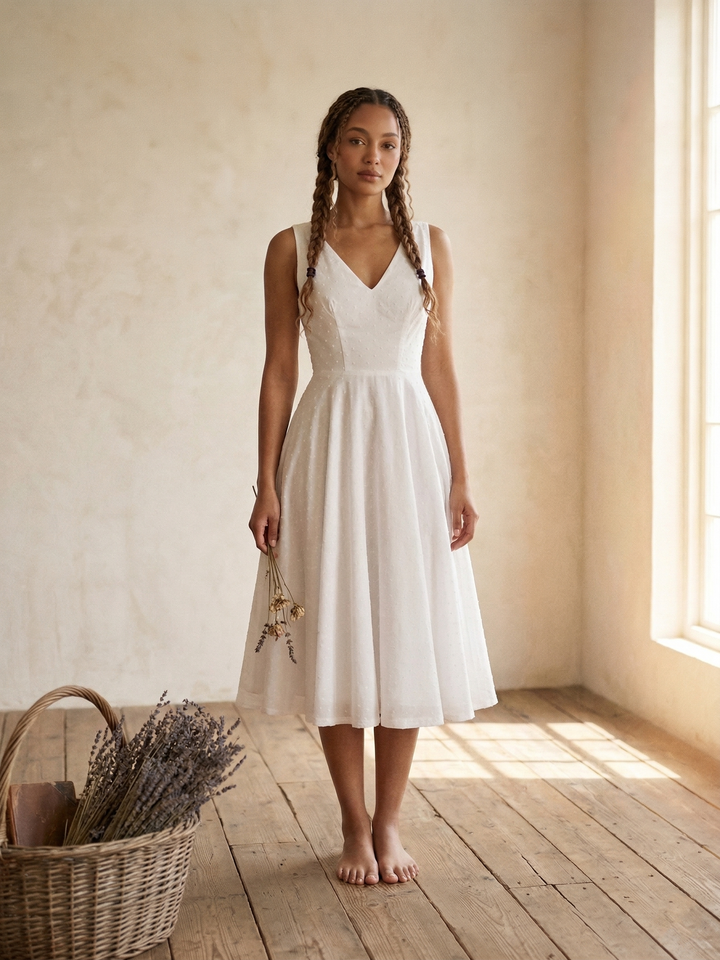 Diana Dotted Swiss Dress