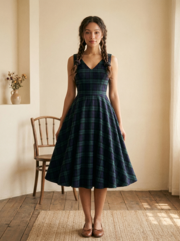 MTO - Diana Plaid Dress