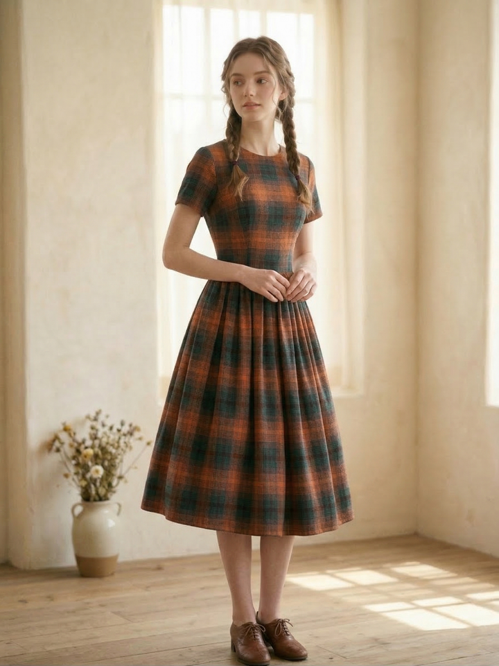MTO - Dorothy Plaid Dress