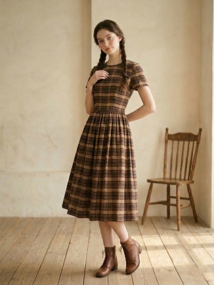 MTO - Dorothy Plaid Dress