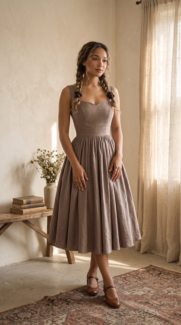 Elizabeth Linen Dress