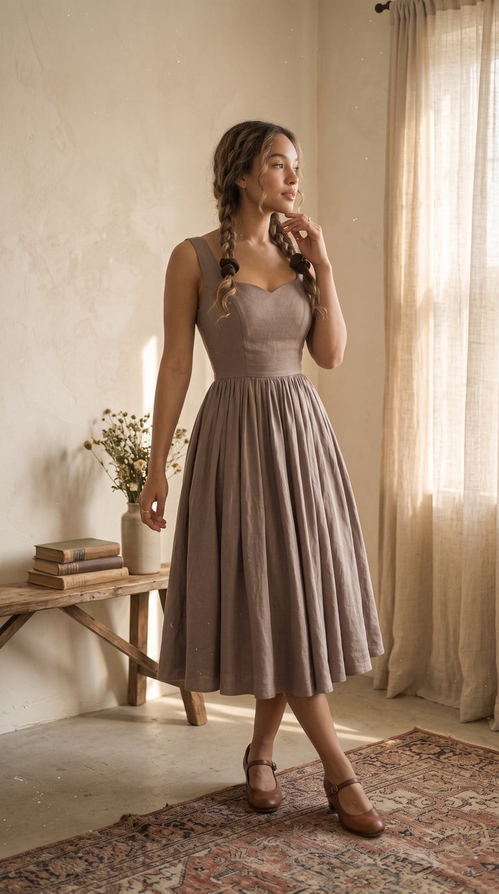 Elizabeth Linen Dress