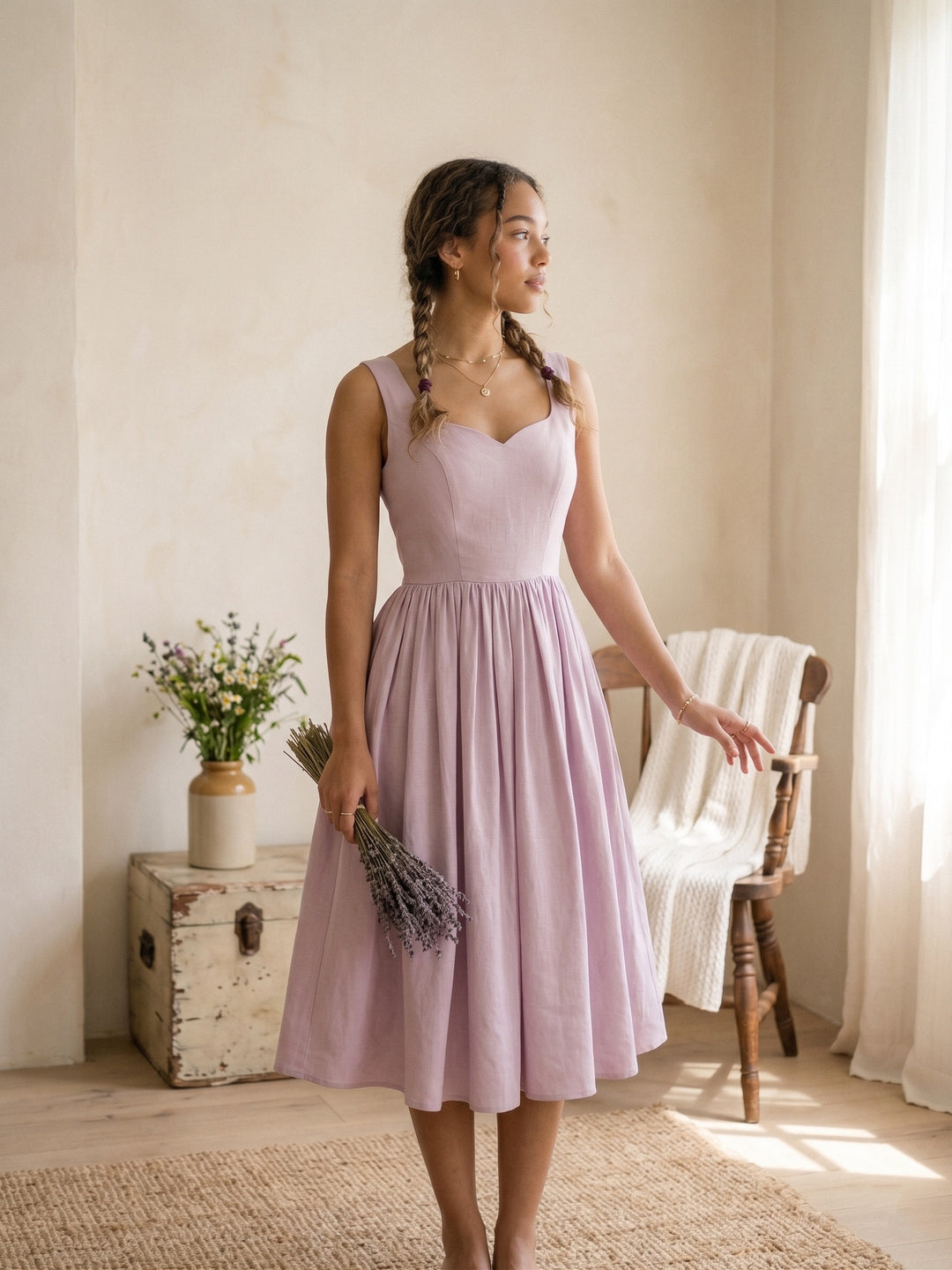 Elizabeth Linen Dress