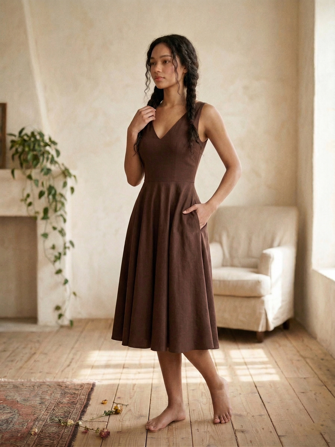 MTO - Diana Linen Dress