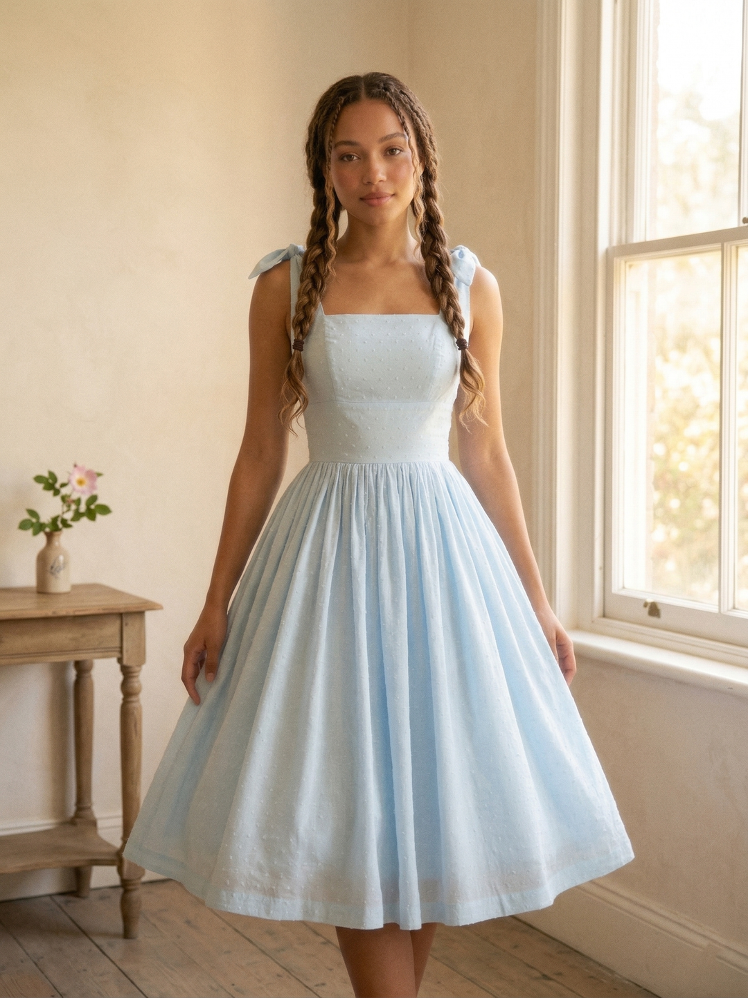 Gilda Dotted Swiss Dress