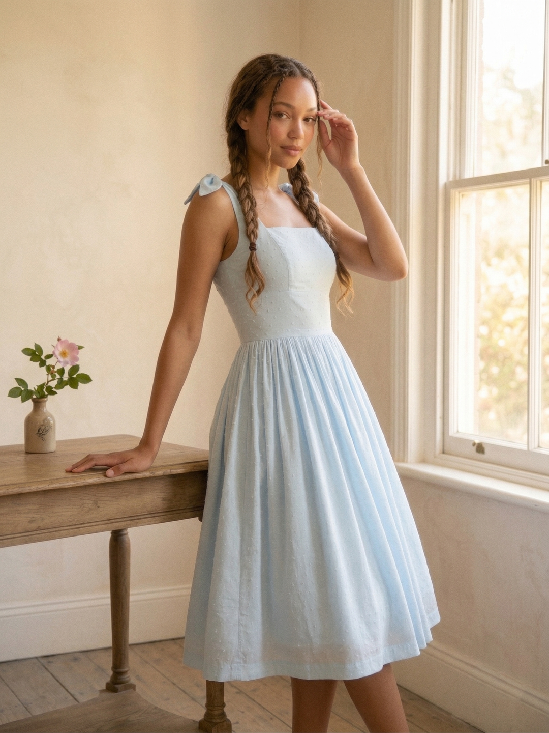 Gilda Dotted Swiss Dress