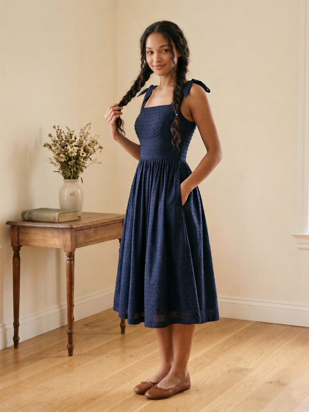 Gilda Dotted Swiss Dress