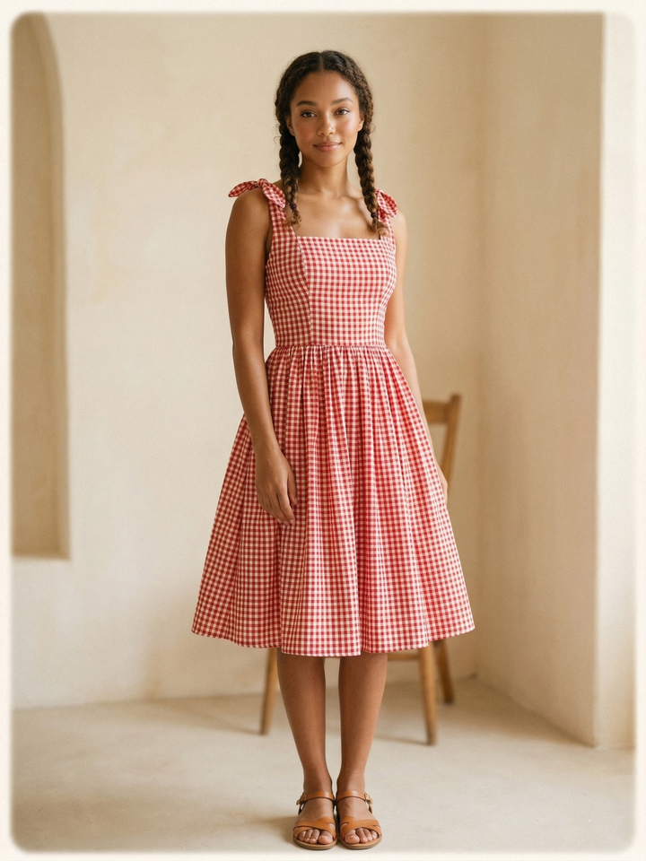 MTO - Gilda Gingham Dress