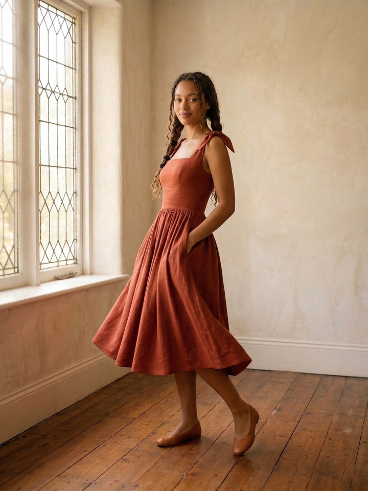 MTO - Gilda Linen Dress