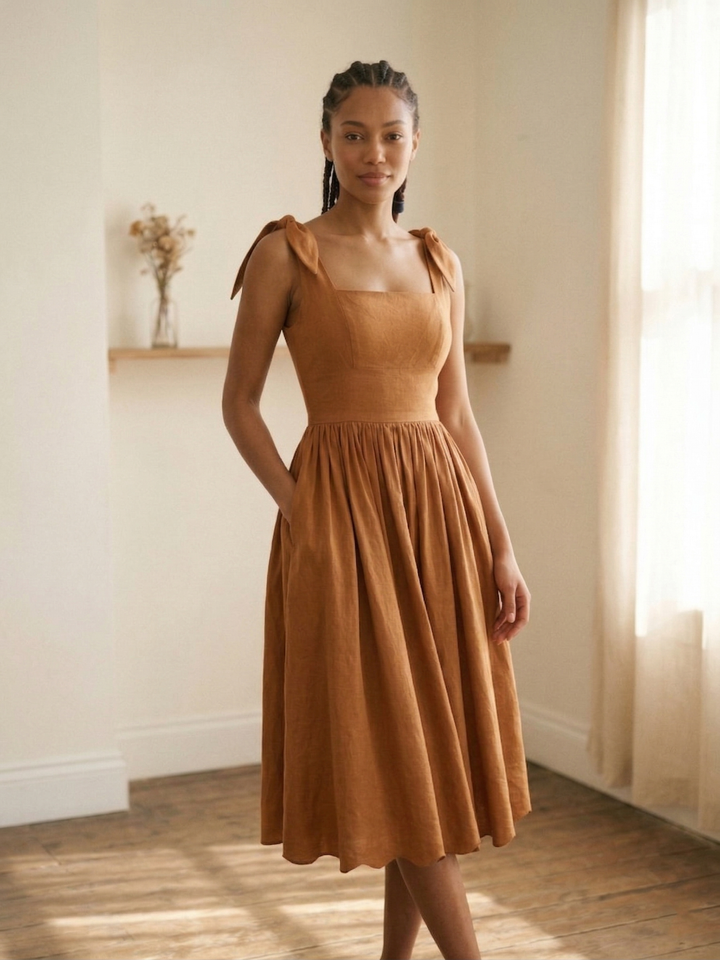 MTO - Gilda Linen Dress