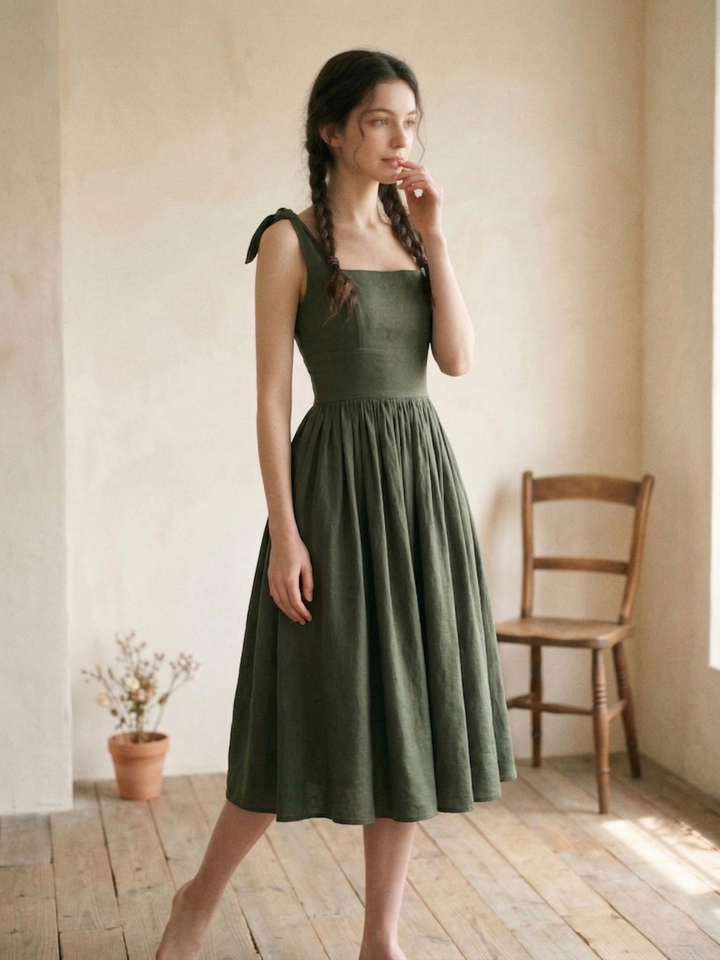 MTO - Gilda Linen Dress