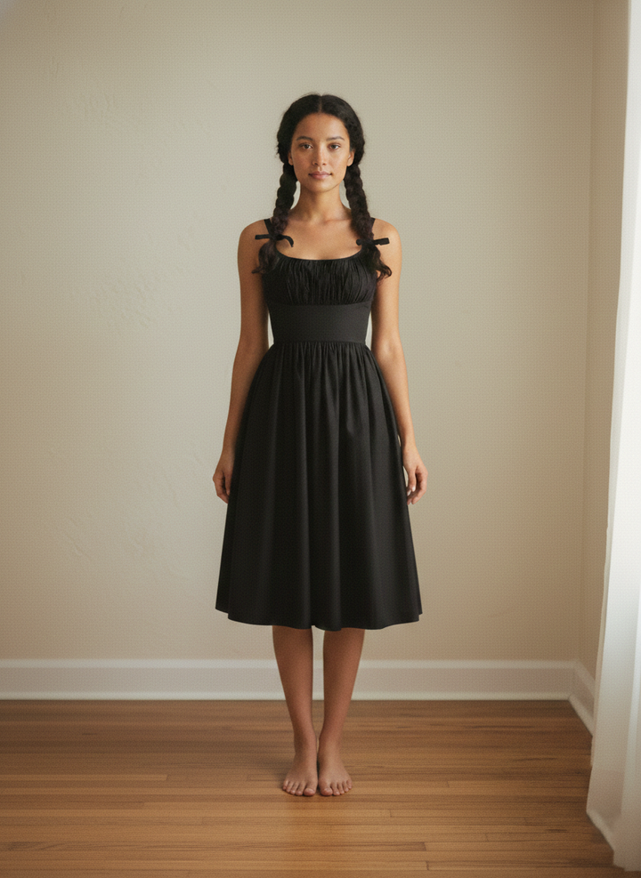 MTO - Grace Solid Cotton Dress