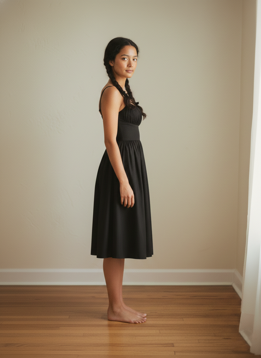 MTO - Grace Solid Cotton Dress