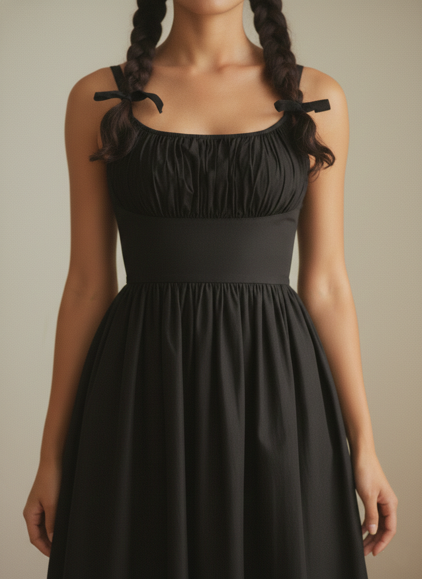 MTO - Grace Solid Cotton Dress