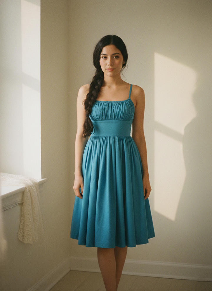 MTO - Grace Solid Cotton Dress