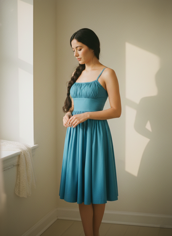 MTO - Grace Solid Cotton Dress