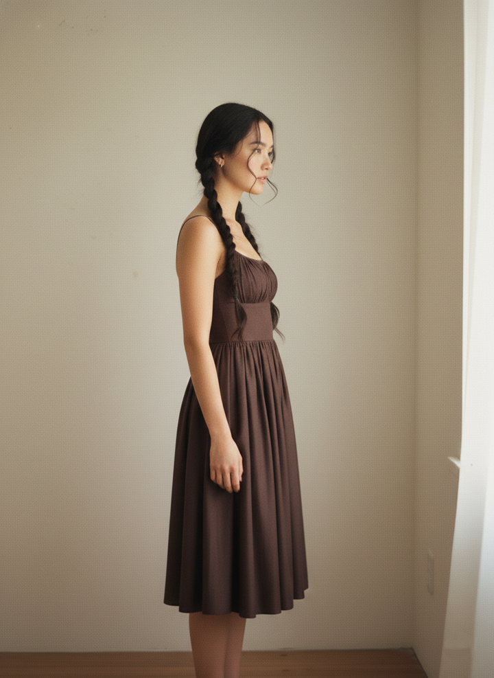 MTO - Grace Solid Cotton Dress