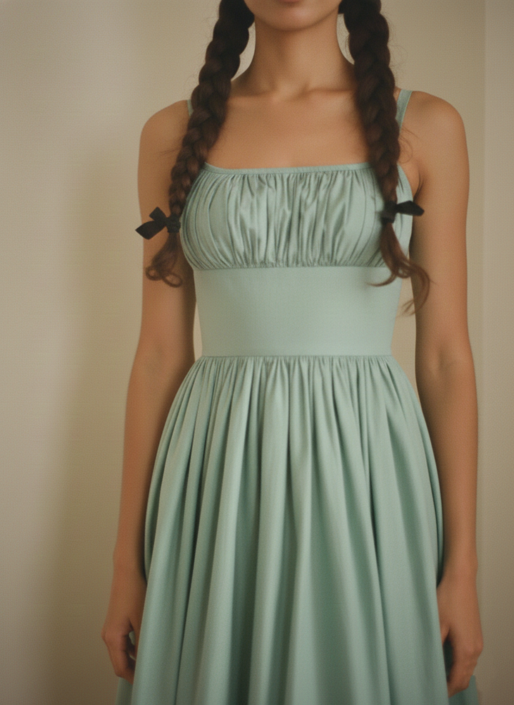 MTO - Grace Solid Cotton Dress