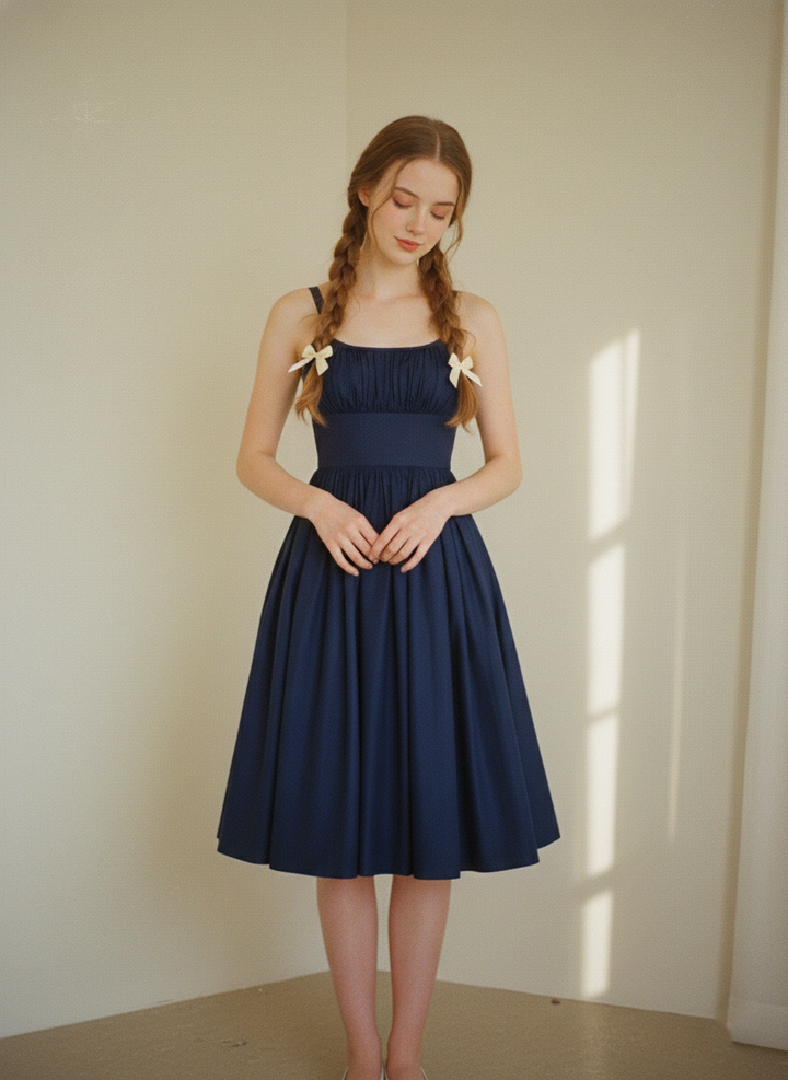 MTO - Grace Solid Cotton Dress