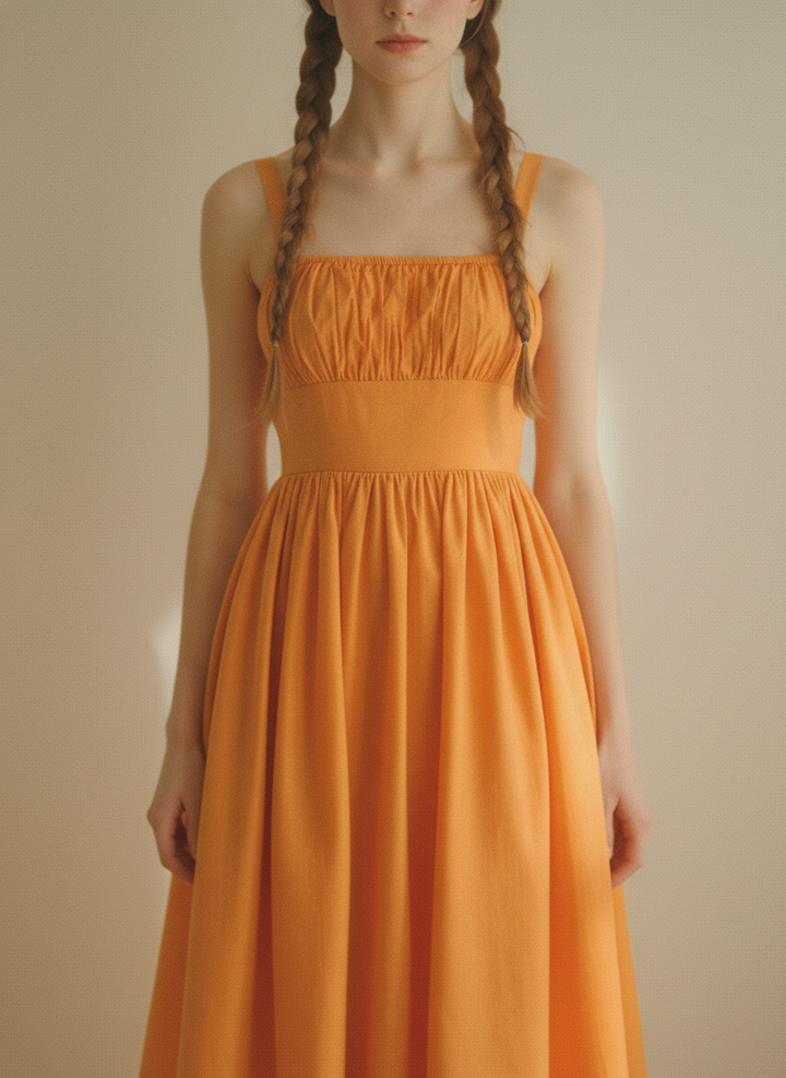 MTO - Grace Solid Cotton Dress