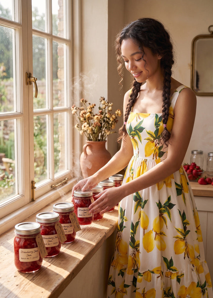 Henrietta Dress "Freshly Squeezed"