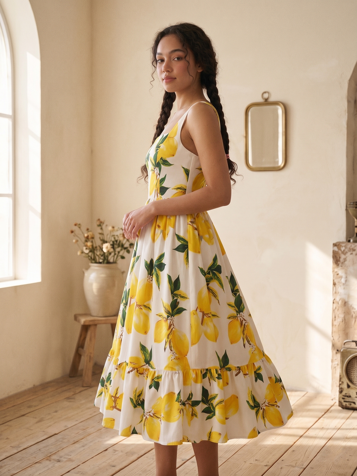 Henrietta Dress "Freshly Squeezed"