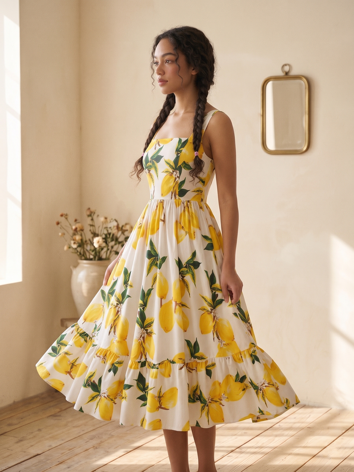Henrietta Dress "Freshly Squeezed"