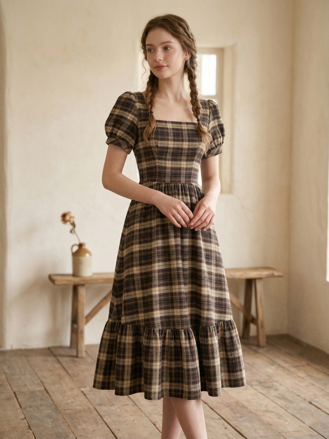 MTO - Isadora Plaid Dress