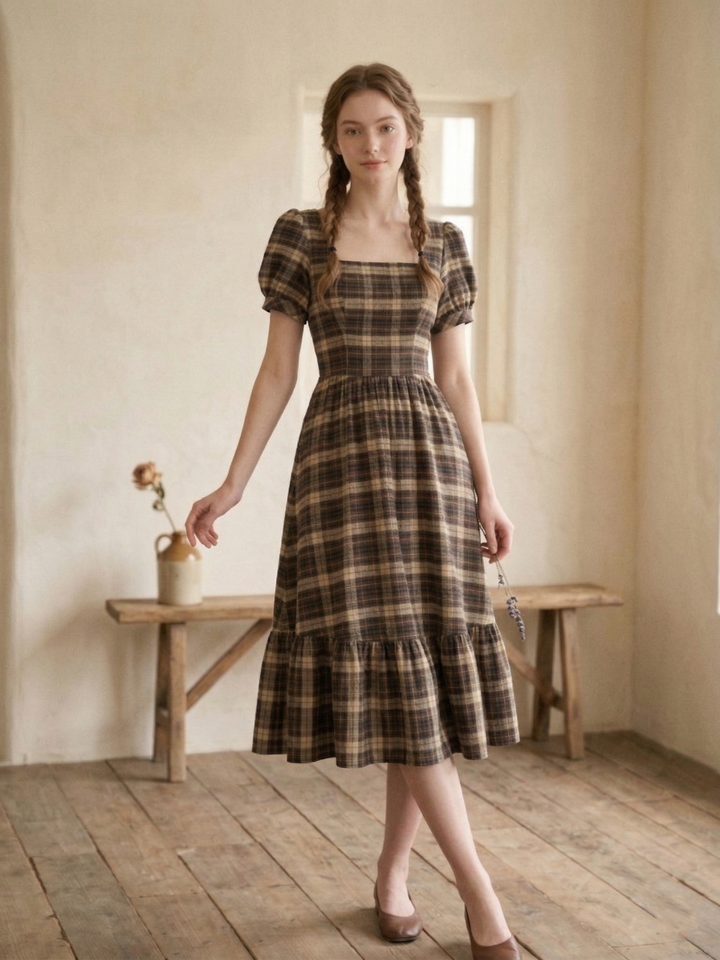 MTO - Isadora Plaid Dress