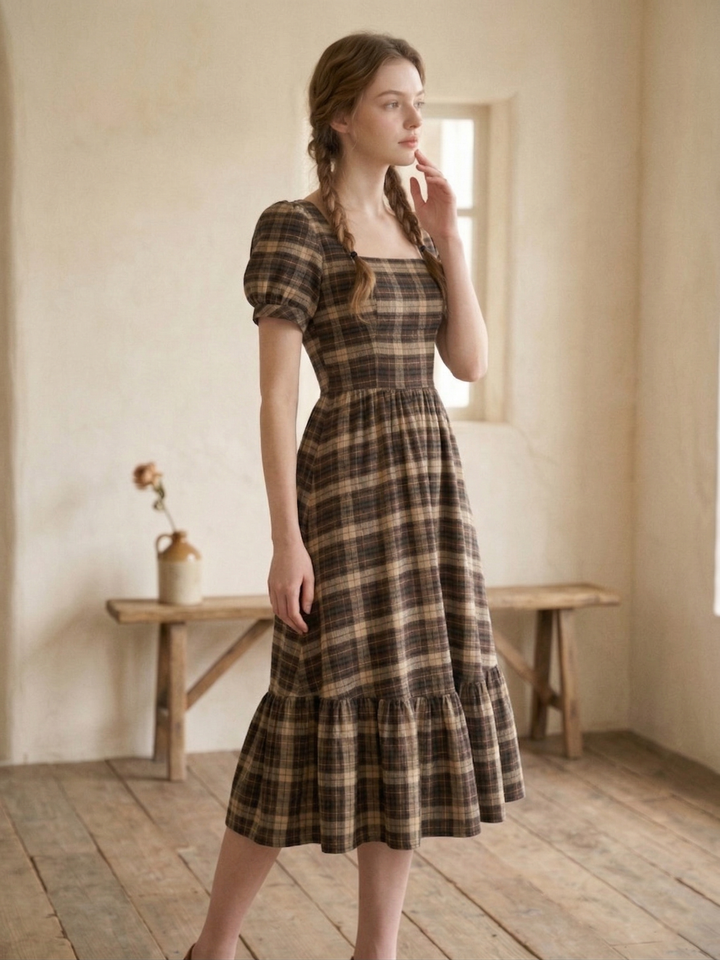 MTO - Isadora Plaid Dress
