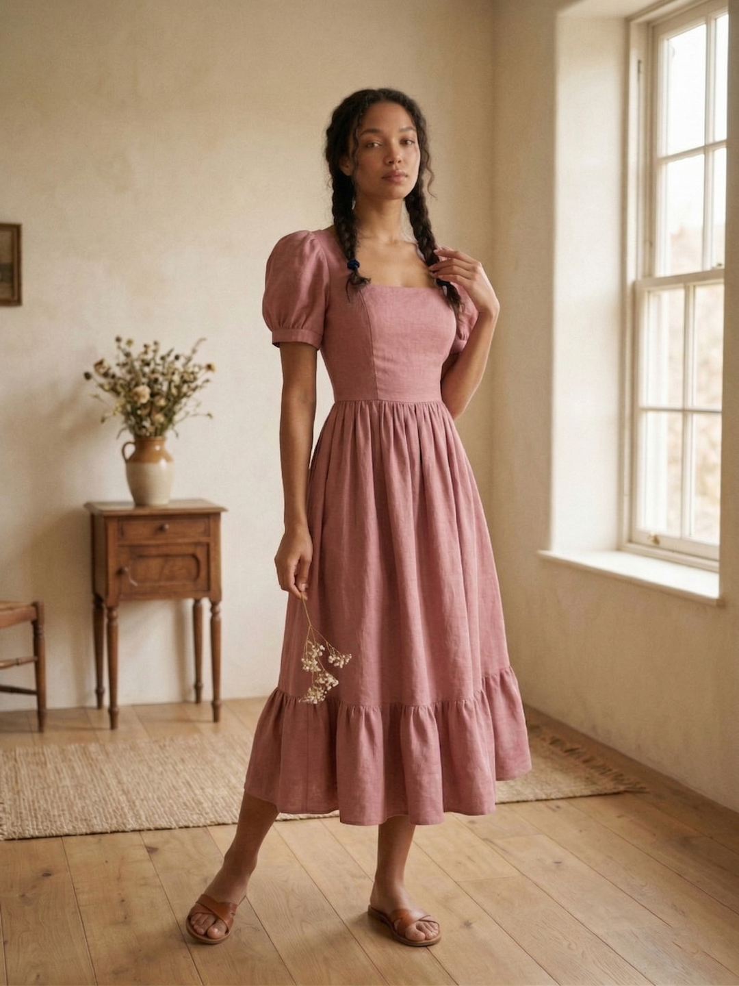 Isadora Linen Dress