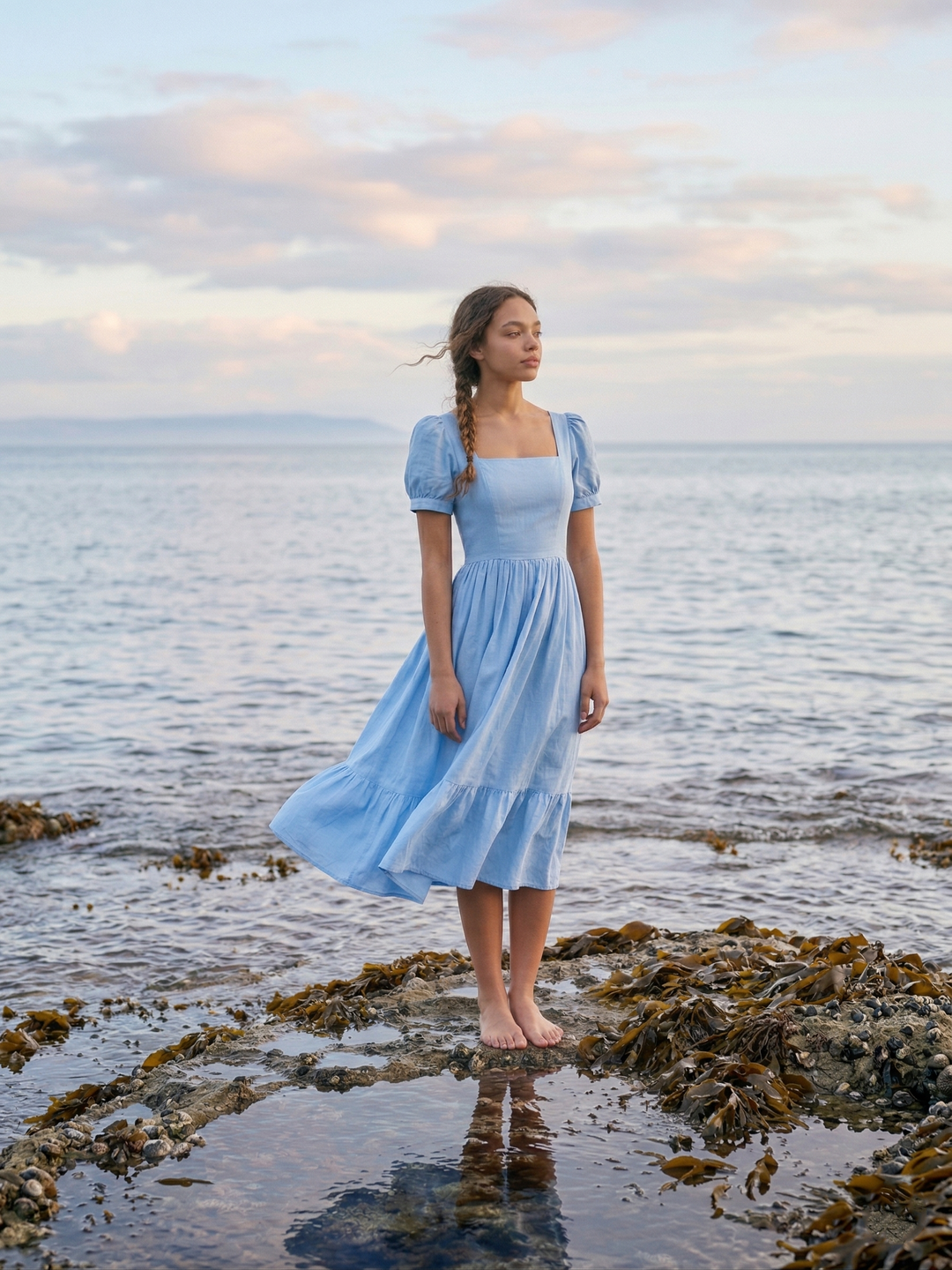 MTO - Isadora Solid Cotton Dress