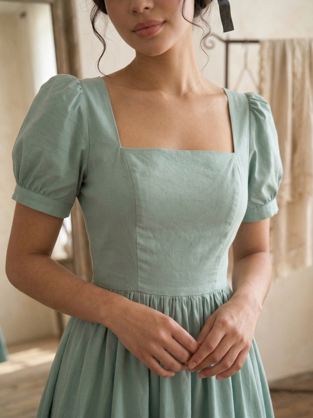 MTO - Isadora Solid Cotton Dress