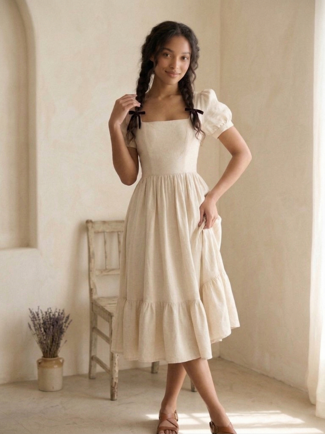 Isadora Linen Dress