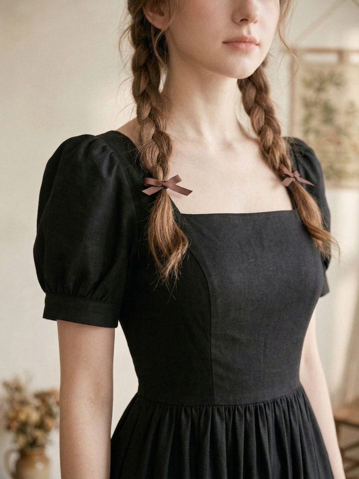 MTO - Isadora Solid Cotton Dress