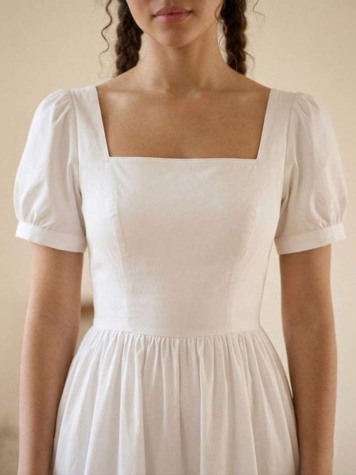 MTO - Isadora Solid Cotton Dress