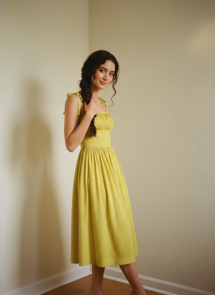 MTO - Kelly Dotted Swiss Dress