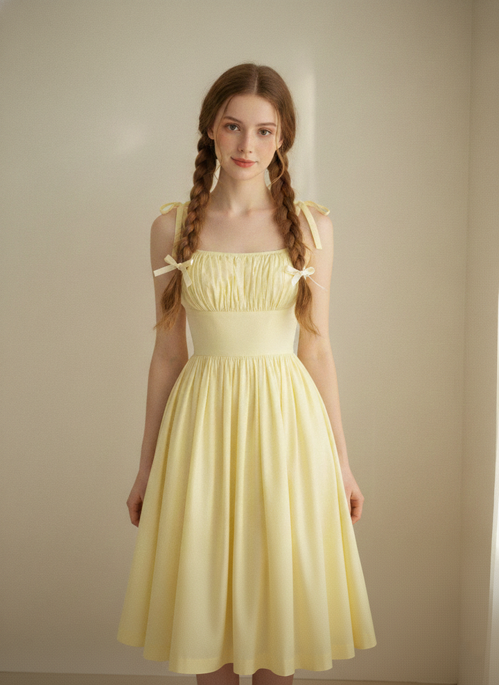 MTO - Kelly Solid Cotton Dress