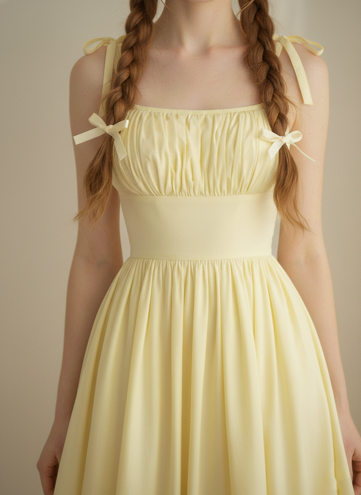 MTO - Kelly Solid Cotton Dress