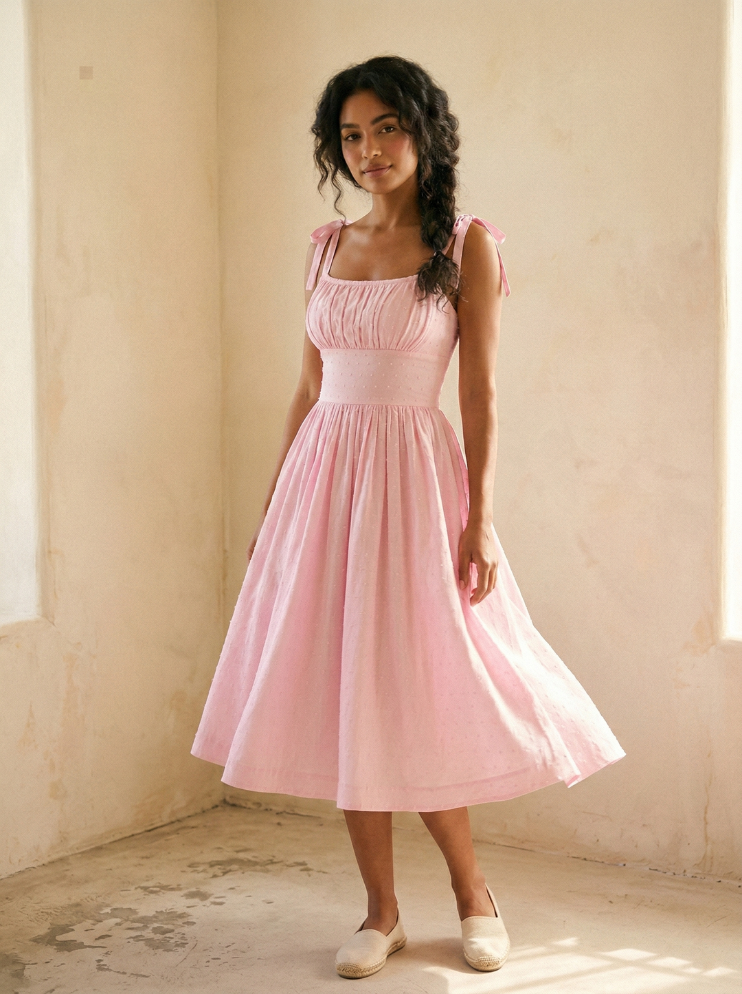 MTO - Kelly Dotted Swiss Dress